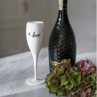 Koziol Champagne glas Cheers  LOVE