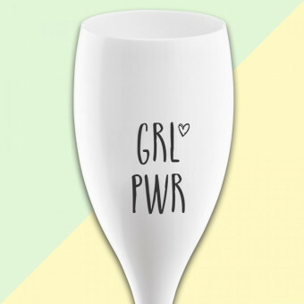 Koziol Champagne glas Cheers GRLPWR Girl Power